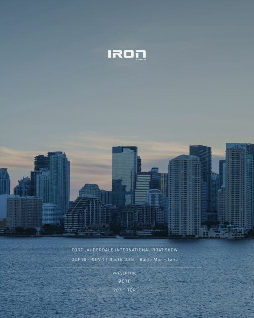 A first appearance. An unmistakable presence.
IRON Boats makes its debut at the Fort Lauderdale International Boat Show. On display: the 907 Coupe and 907 T-Top.
October 28 – November 1, 2026
Booth 1004 | Bahia Mar – Land
See you in Fort Lauderdale.